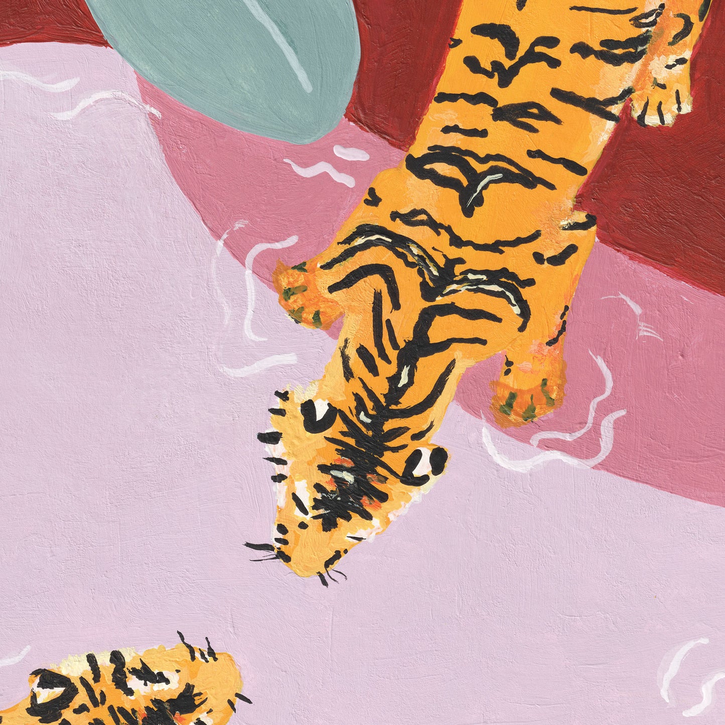 Swimming Tigers Print - Tinie Studio
