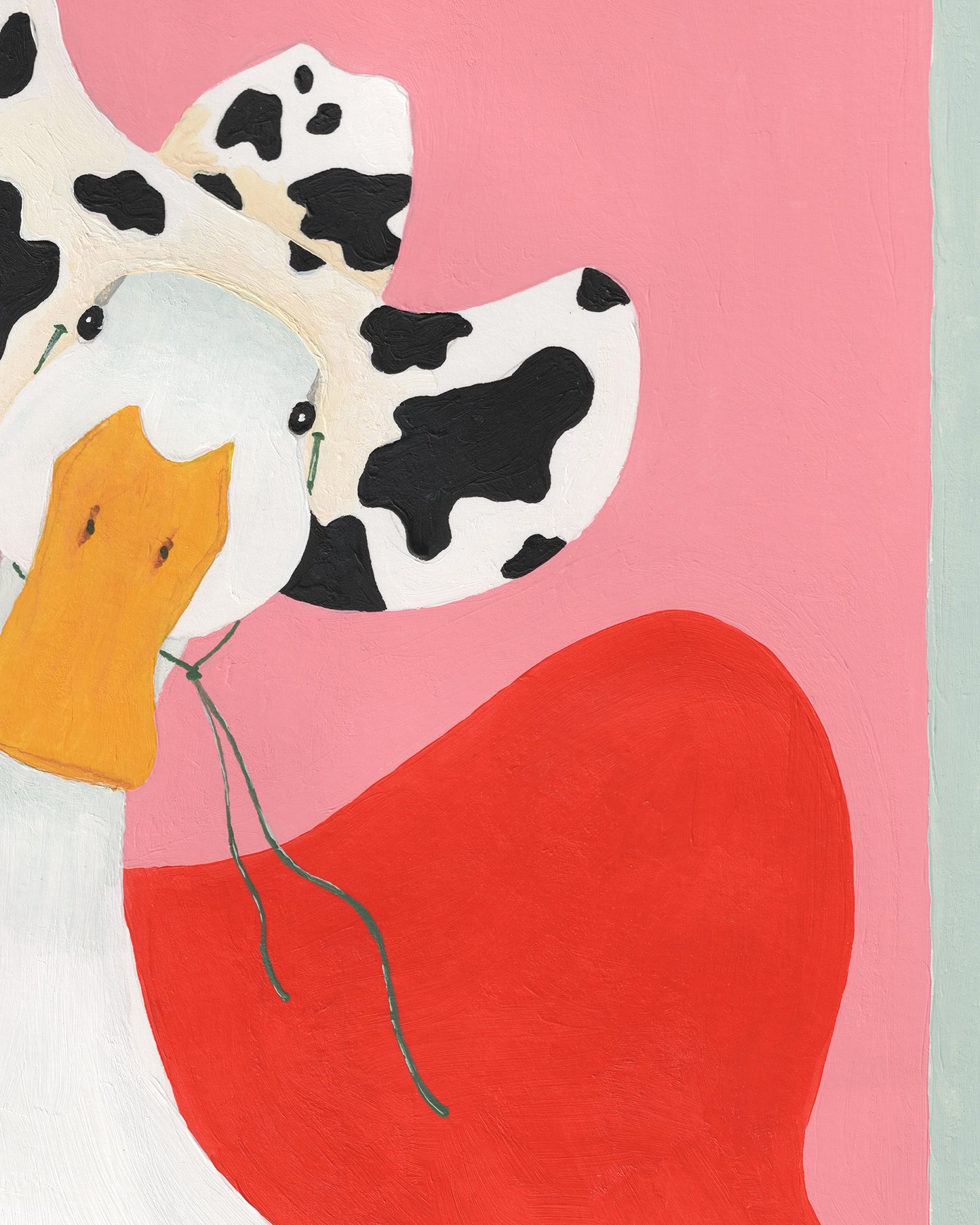 Trippy Cowboy Goose Original Painting - Tinie Studio