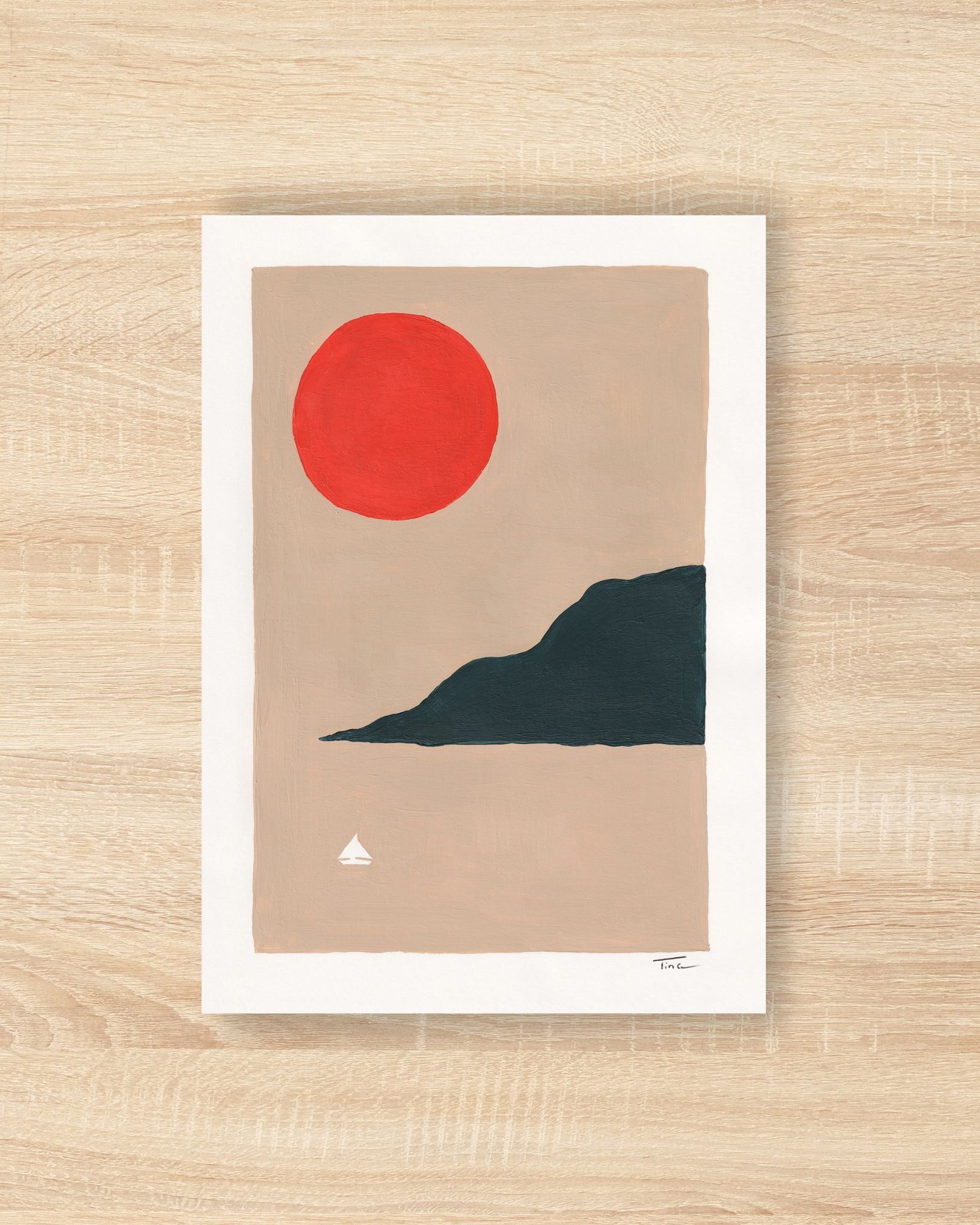 Spanish Sunset Original Painting - Tinie Studio