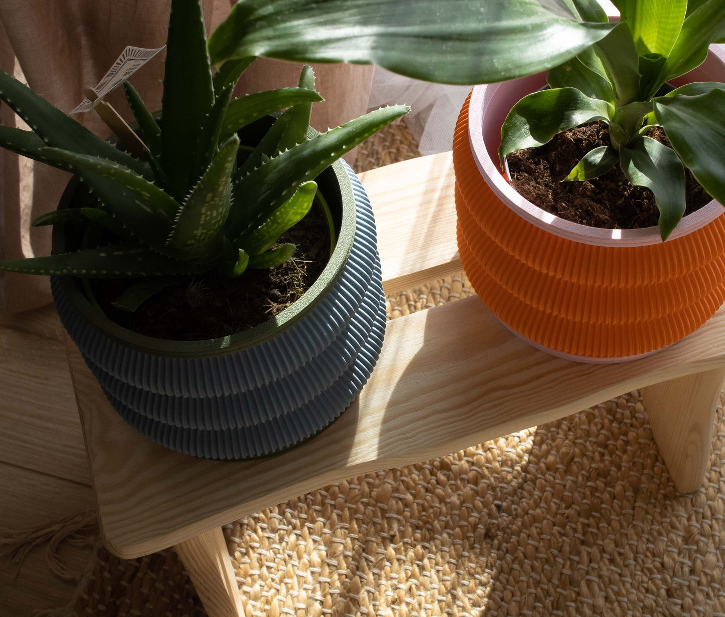 Blue Wavy Planter - Tinie Studio