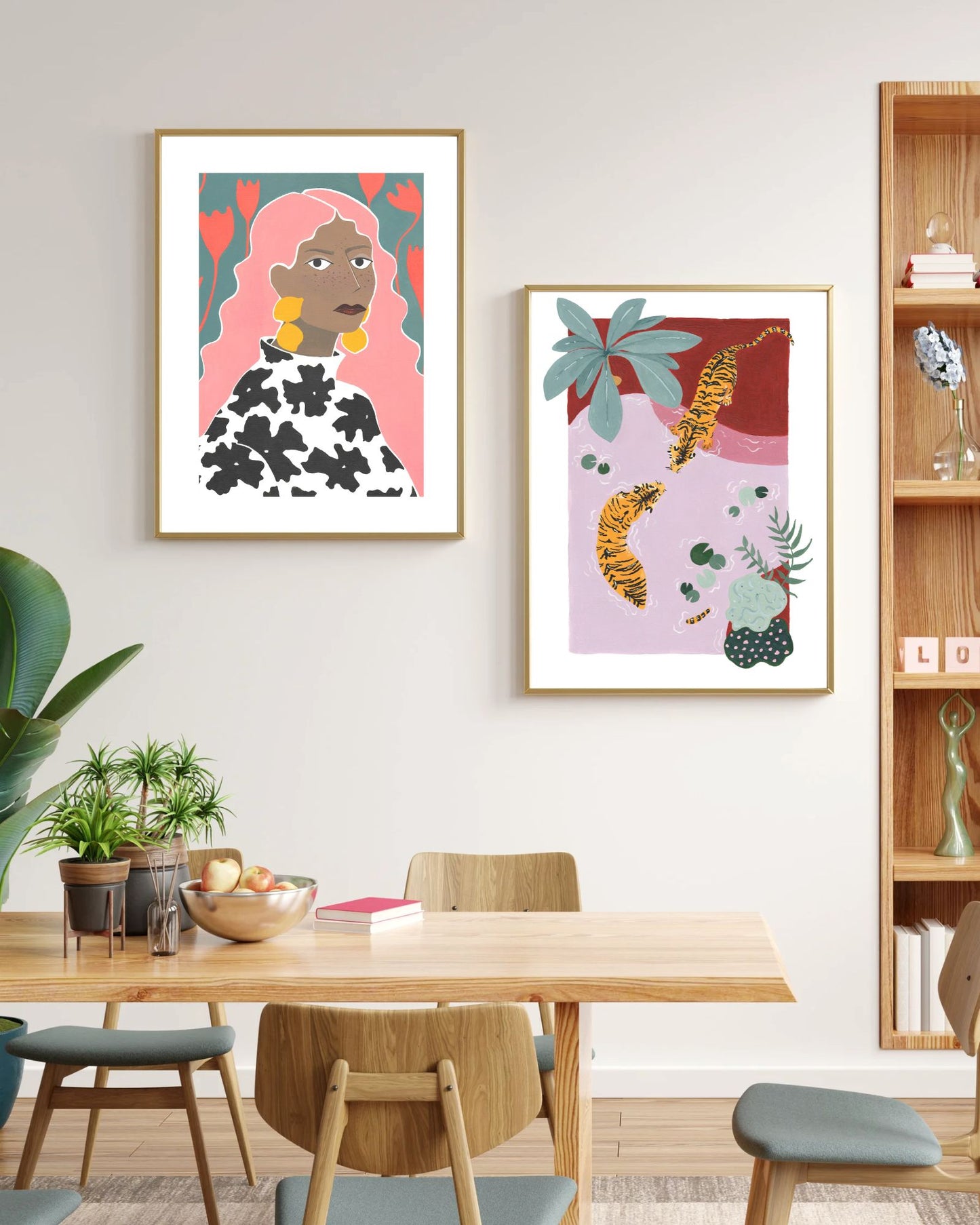 Swimming Tigers Print - Tinie Studio