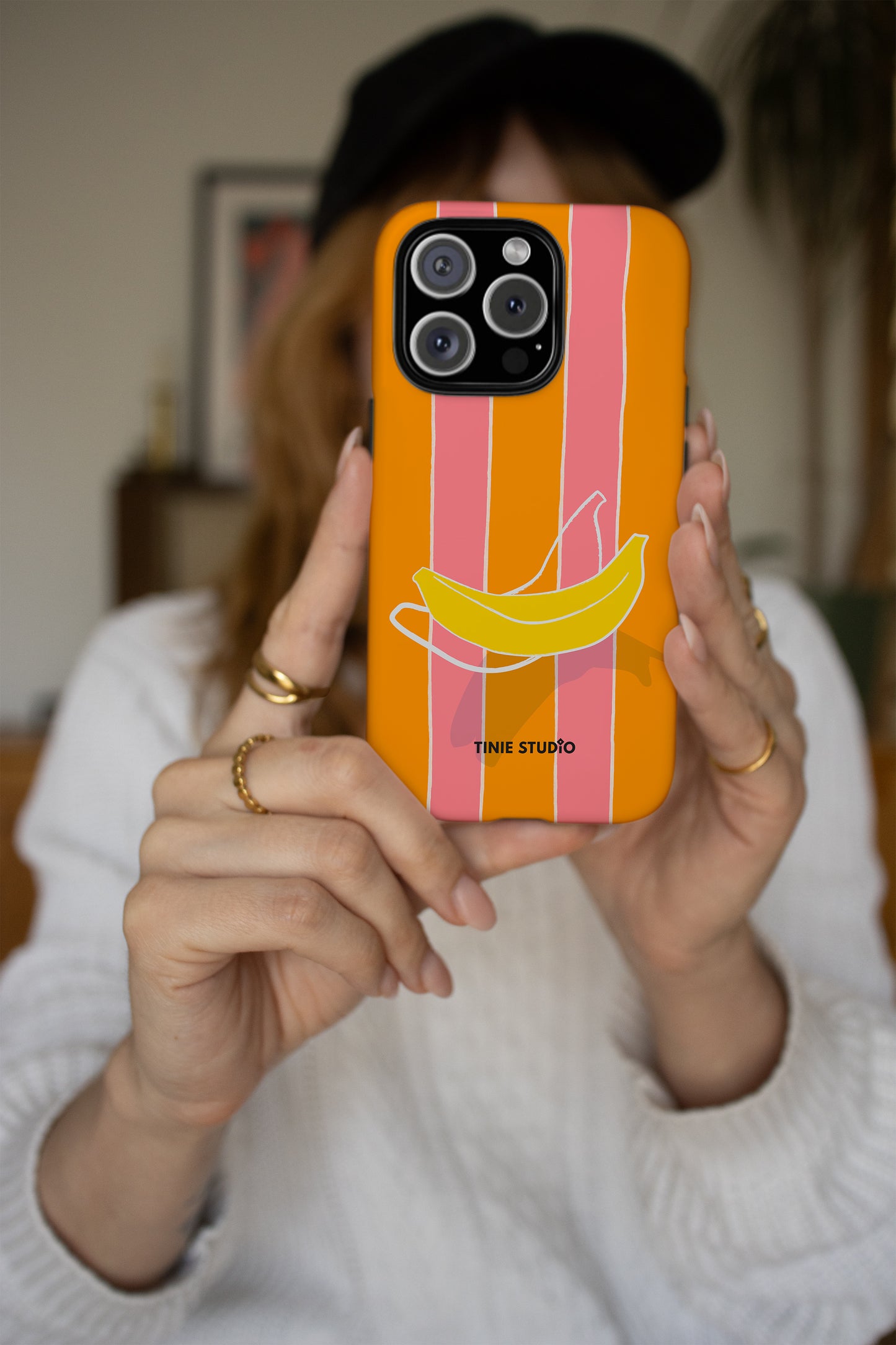 Stripy Banana Phone Case - Tinie Studio