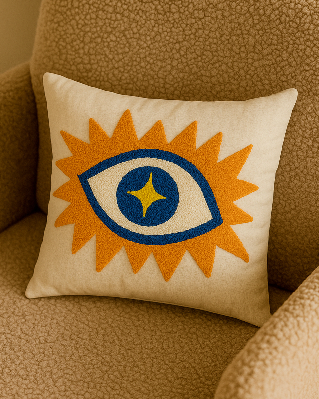 Stargazer Punch Needle Cushion - Tinie Studio