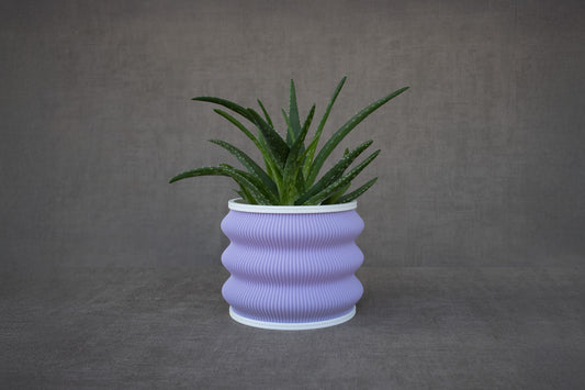 Purple Wavy Planter - Tinie Studio