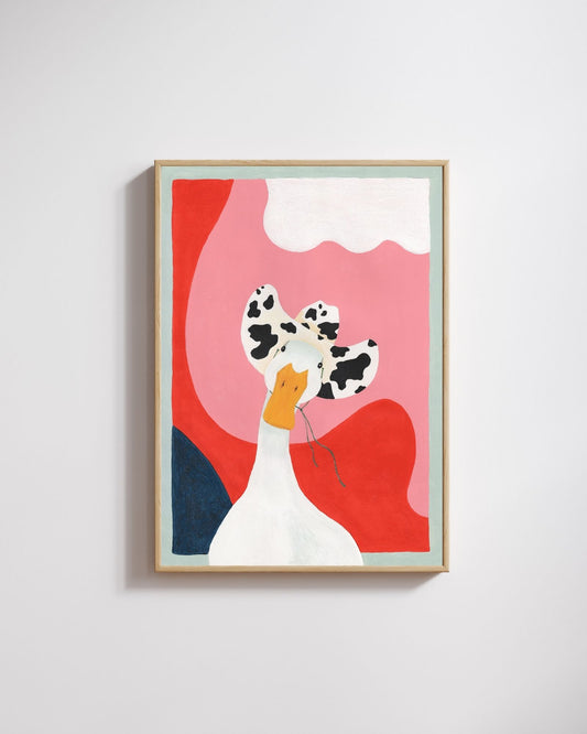 Trippy Cowboy Goose Print - Tinie Studio