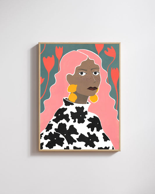 Portrait with Lemons Print - Tinie Studio