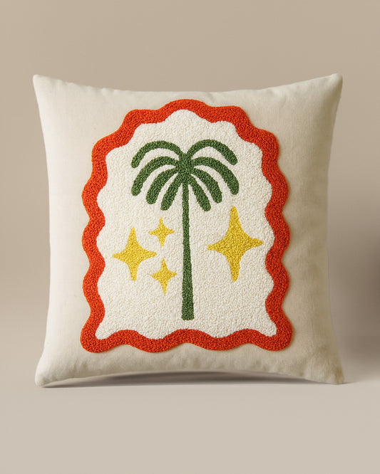 Palm Dream Punch Needle Cushion - Tinie Studio