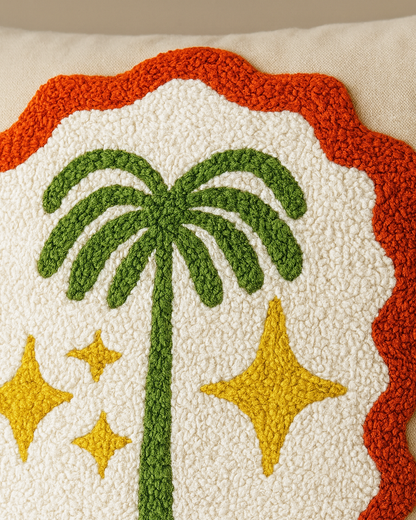 Palm Dream Punch Needle Cushion - Tinie Studio