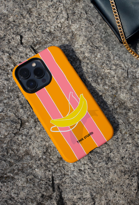 Stripy Banana Phone Case - Tinie Studio